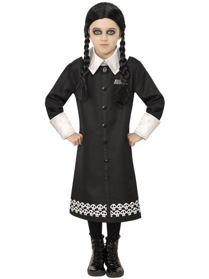 Girls Addams Family Wednesday Costume