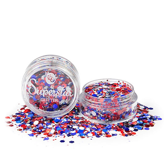 Red, White & Blue Glitter