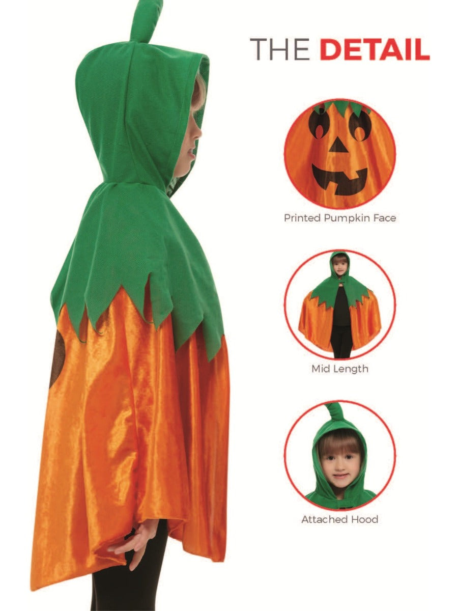 Pumpkin Hooded Cape