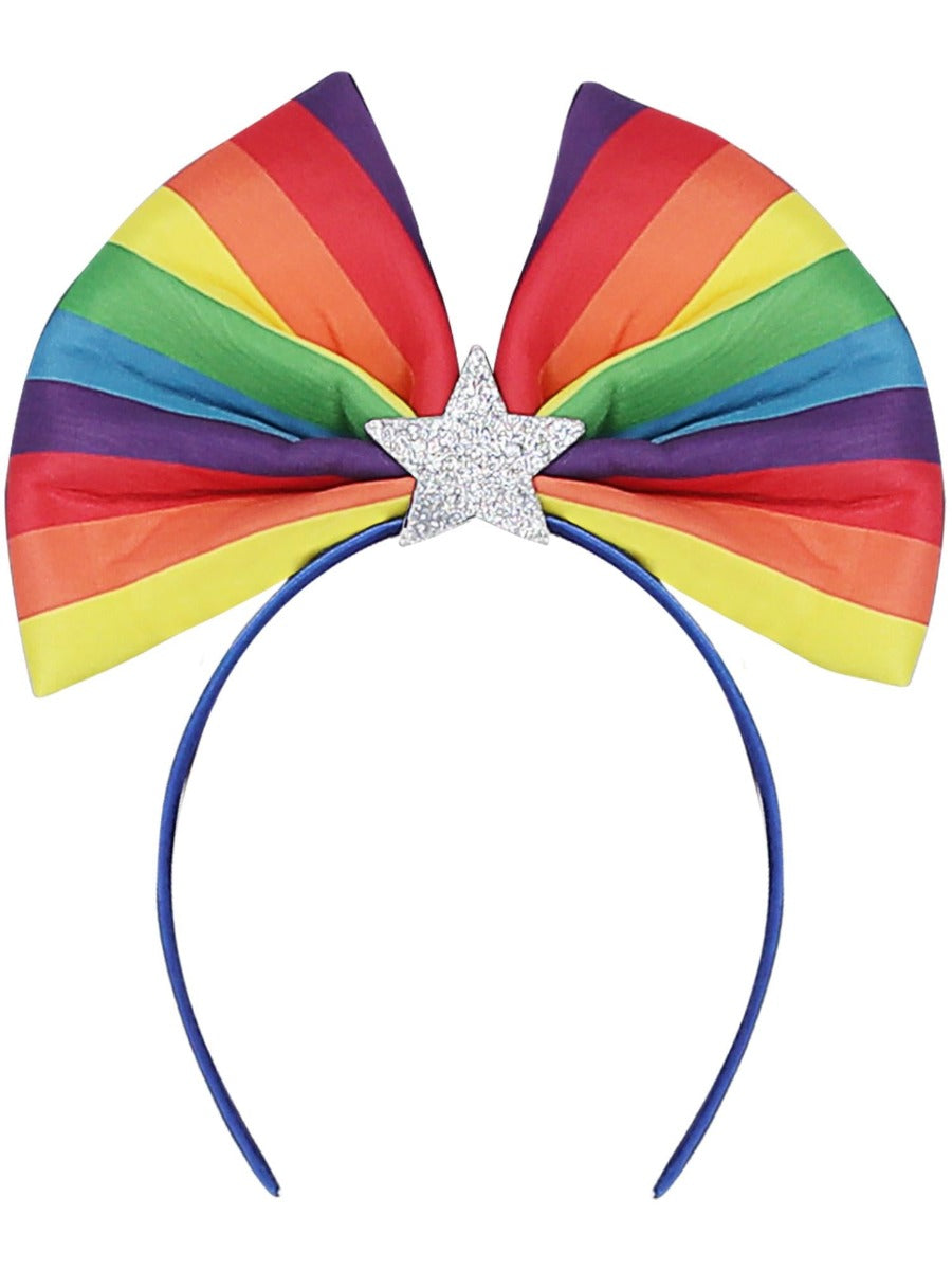 Rainbow Flag Bow Headband