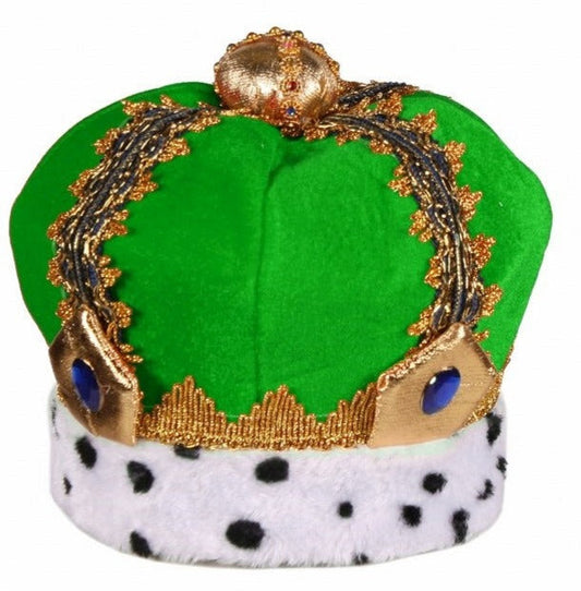 Luxe kinder koningskroon Groen