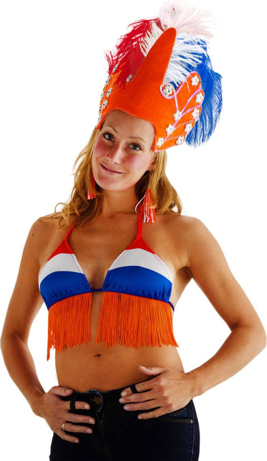 Bikini Top Rood-Wit-Blauw