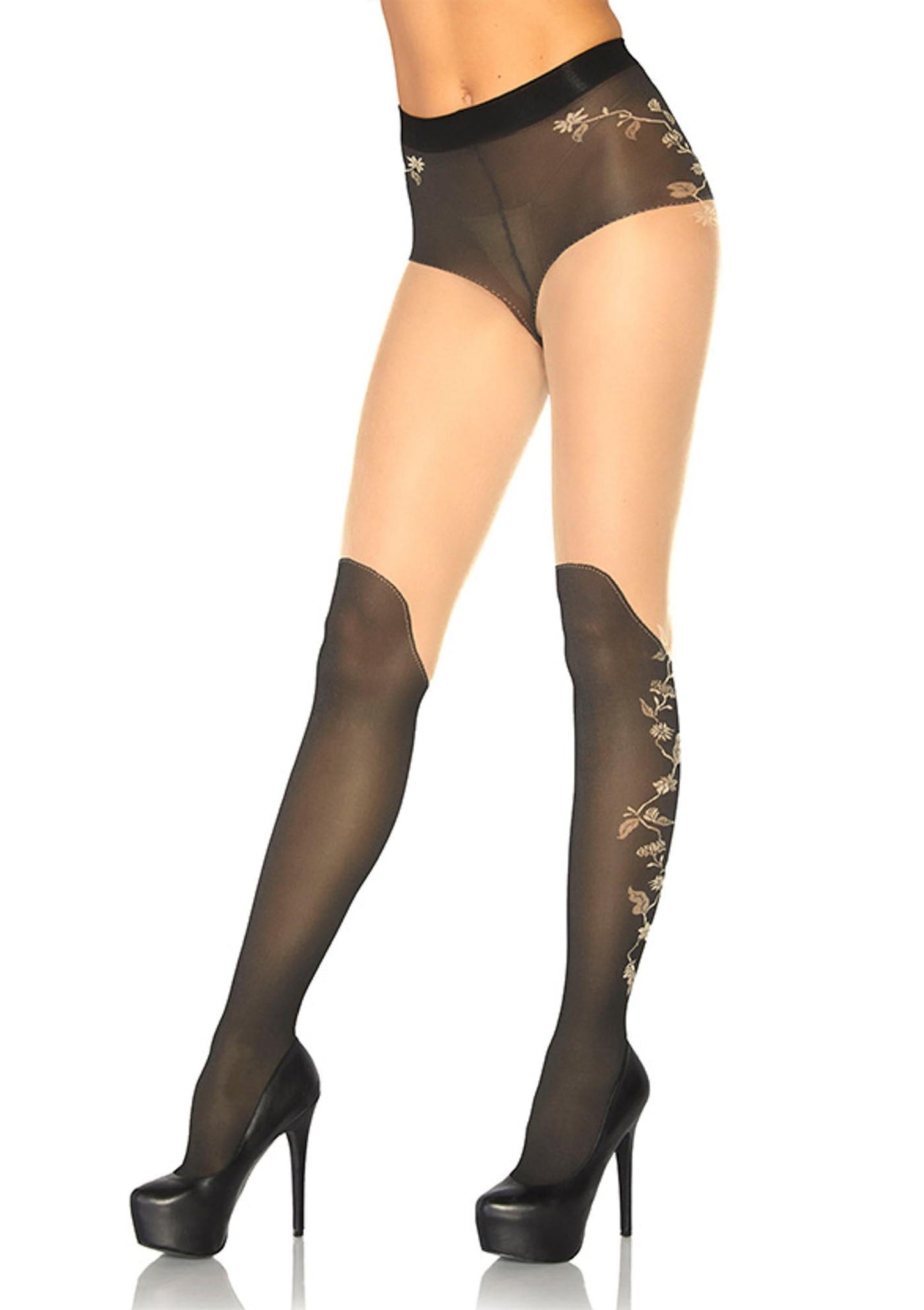 Pantyhose with Over Knee Booth