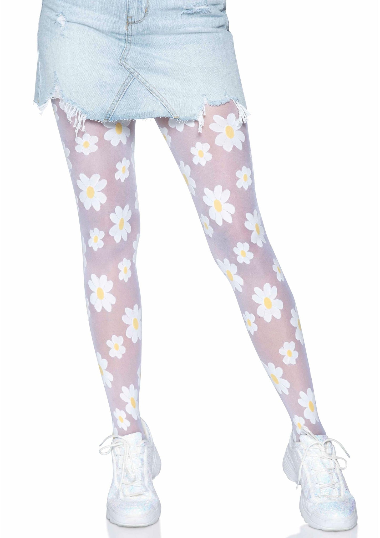 Daisy Nylon Sheer Pantyhose