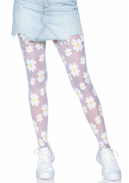 Daisy Nylon Sheer Pantyhose