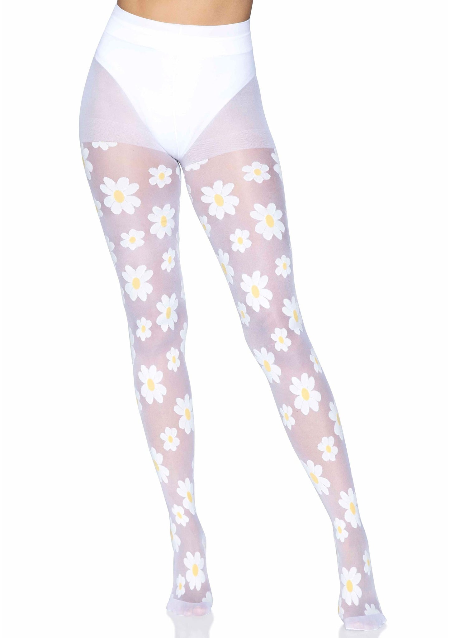 Daisy Nylon Sheer Pantyhose