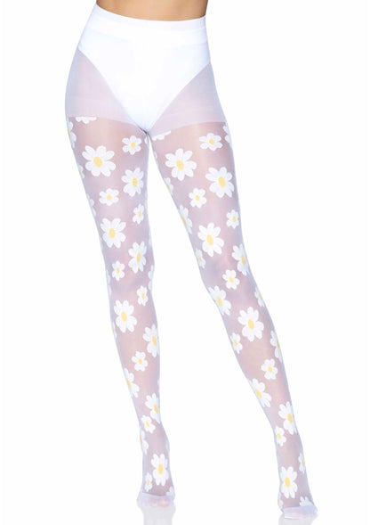 Daisy Nylon Sheer Pantyhose