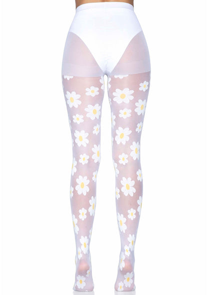 Daisy Nylon Sheer Pantyhose