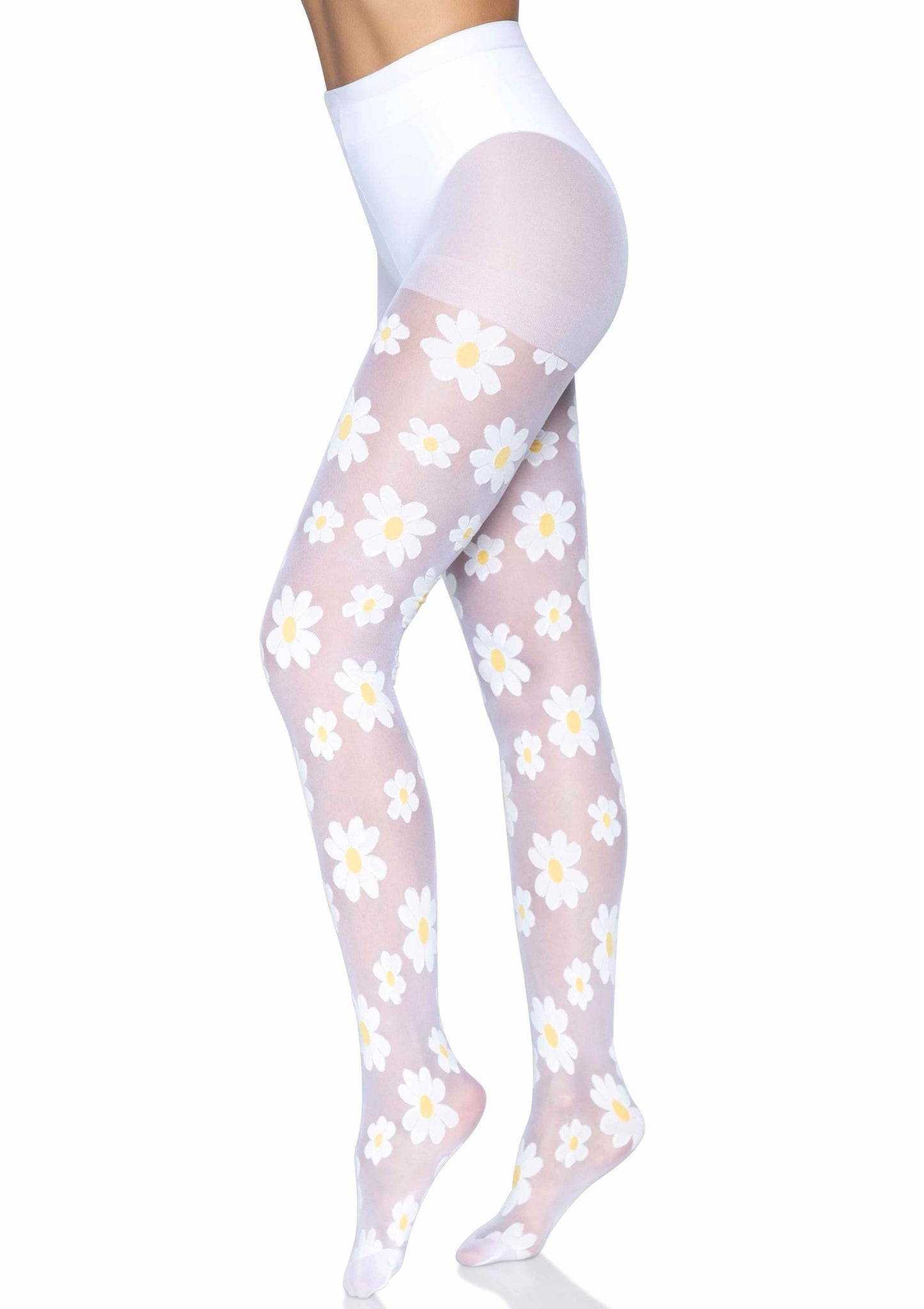 Daisy Nylon Sheer Pantyhose