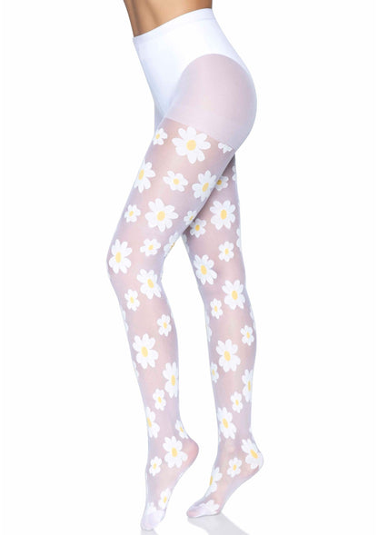 Daisy Nylon Sheer Pantyhose