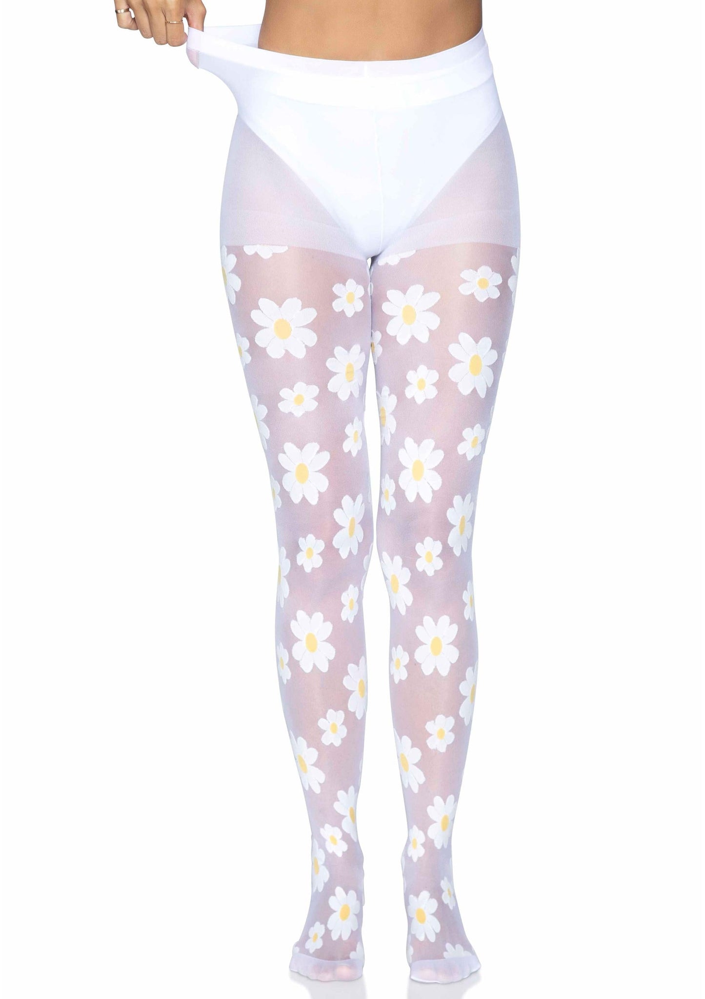 Daisy Nylon Sheer Pantyhose
