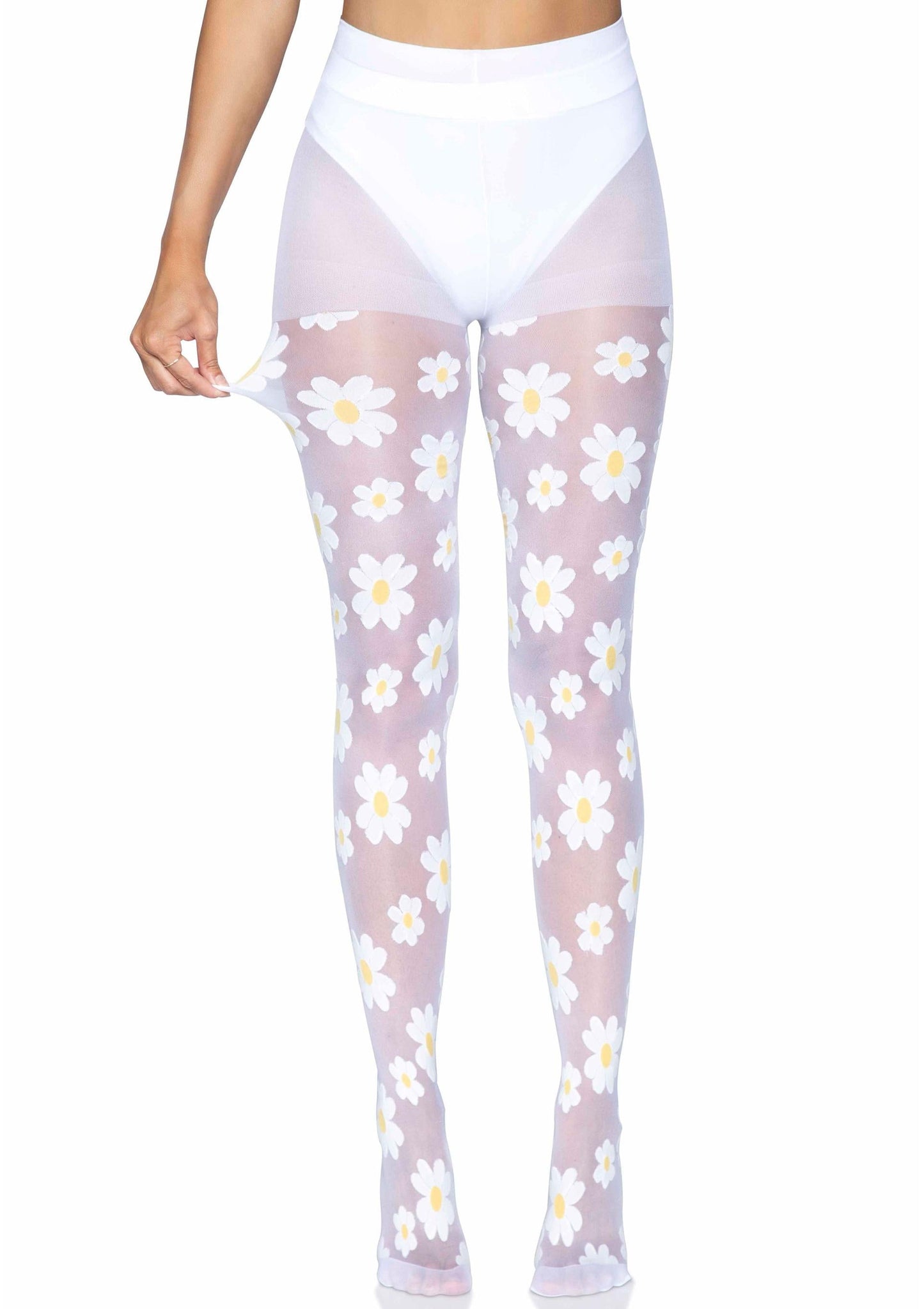 Daisy Nylon Sheer Pantyhose