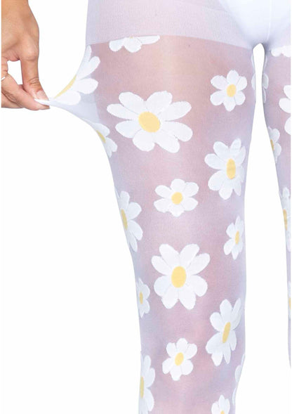 Daisy Nylon Sheer Pantyhose