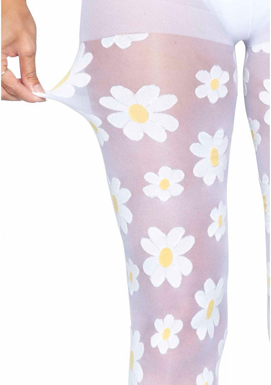 Daisy Nylon Sheer Pantyhose