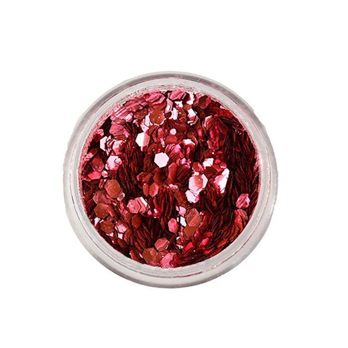 DARK ROSE Biodegradable Face- and Bodyglitter Chunky 6 ml