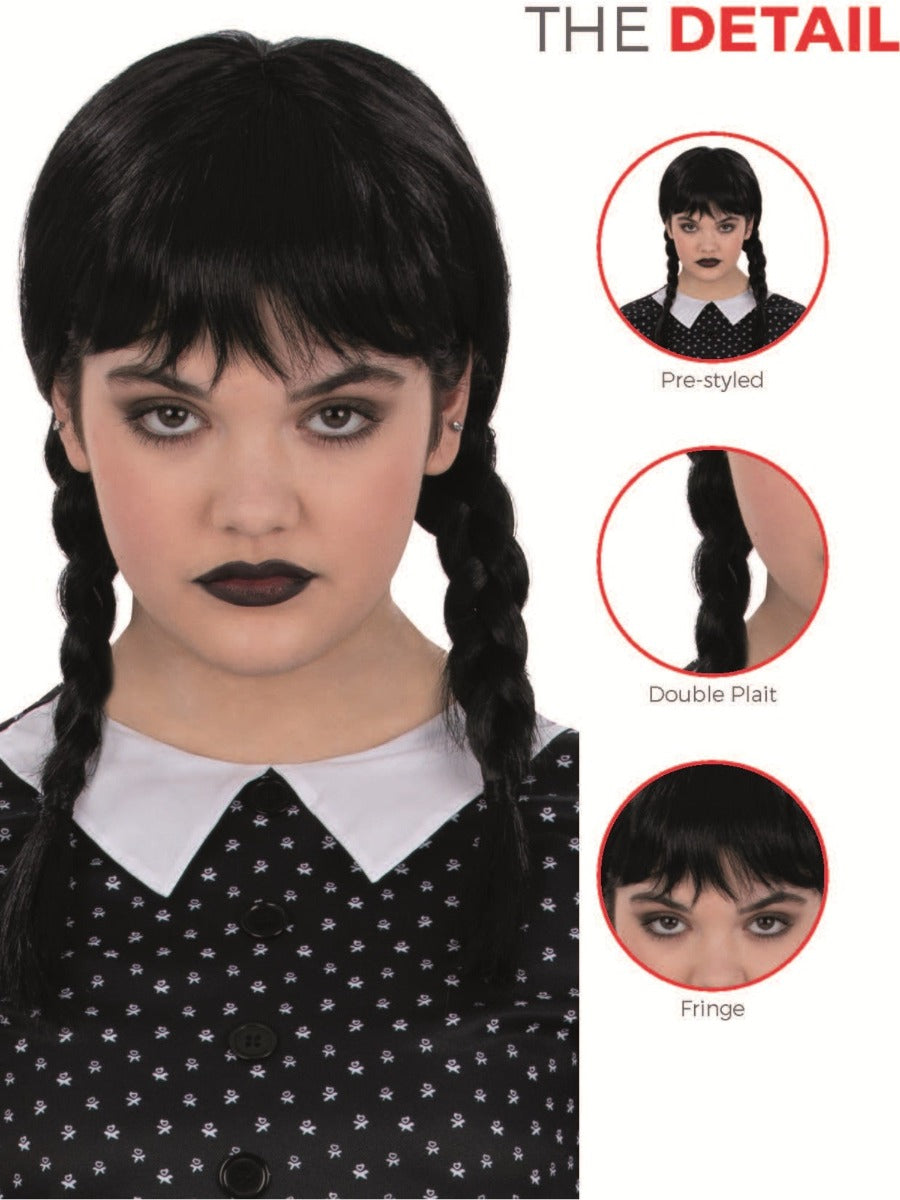 Wednesday wig Kids
