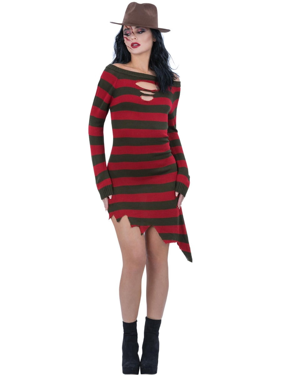 A Nightmare On Elm Street Freddy Krueger Dames Kostuum