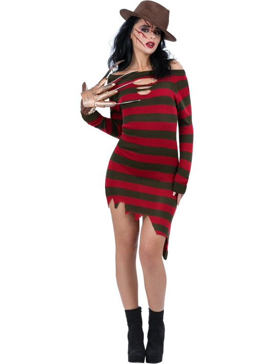 A Nightmare On Elm Street Freddy Krueger Dames Kostuum