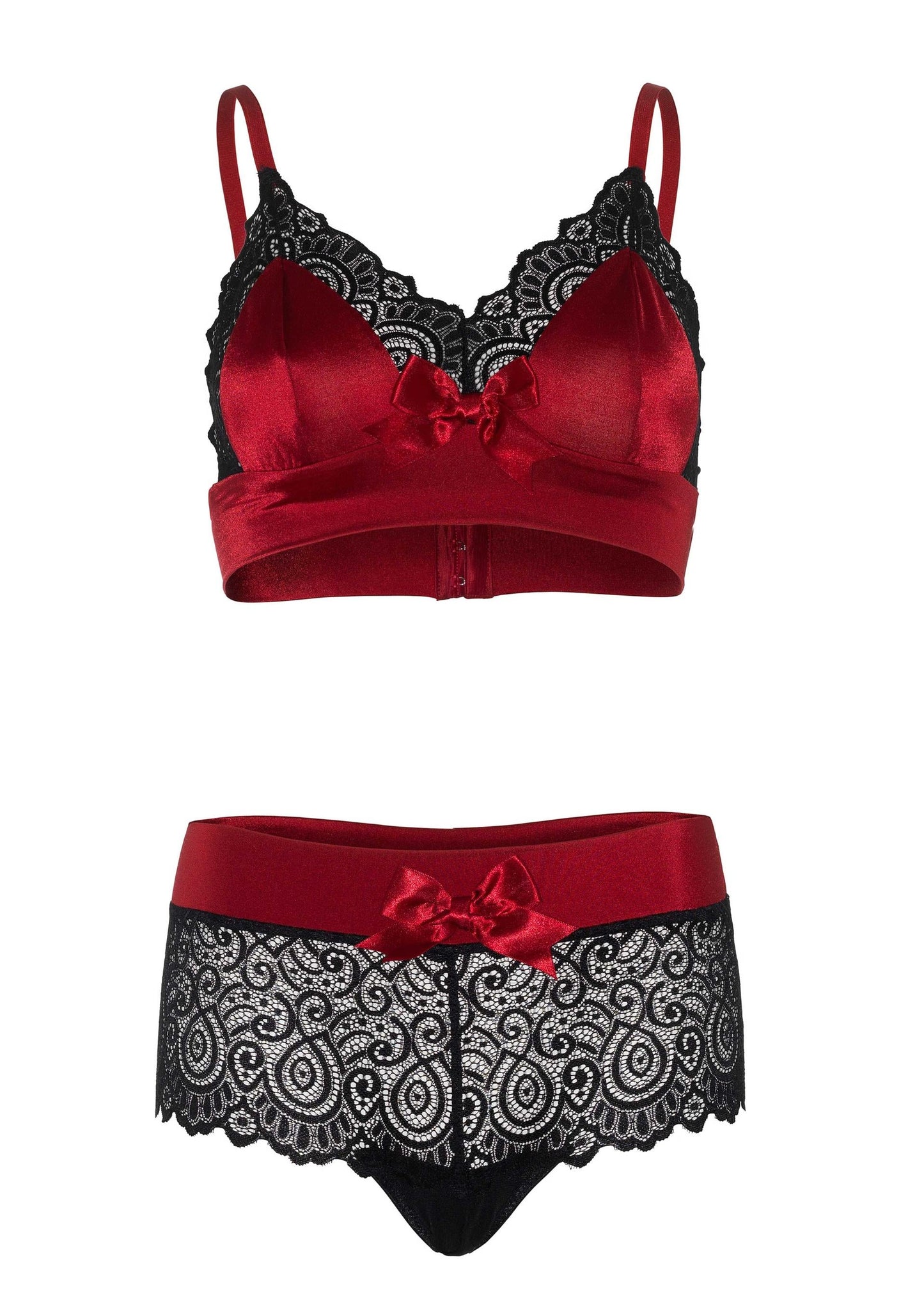 Bralette and Lace Brazillian Boyshorts