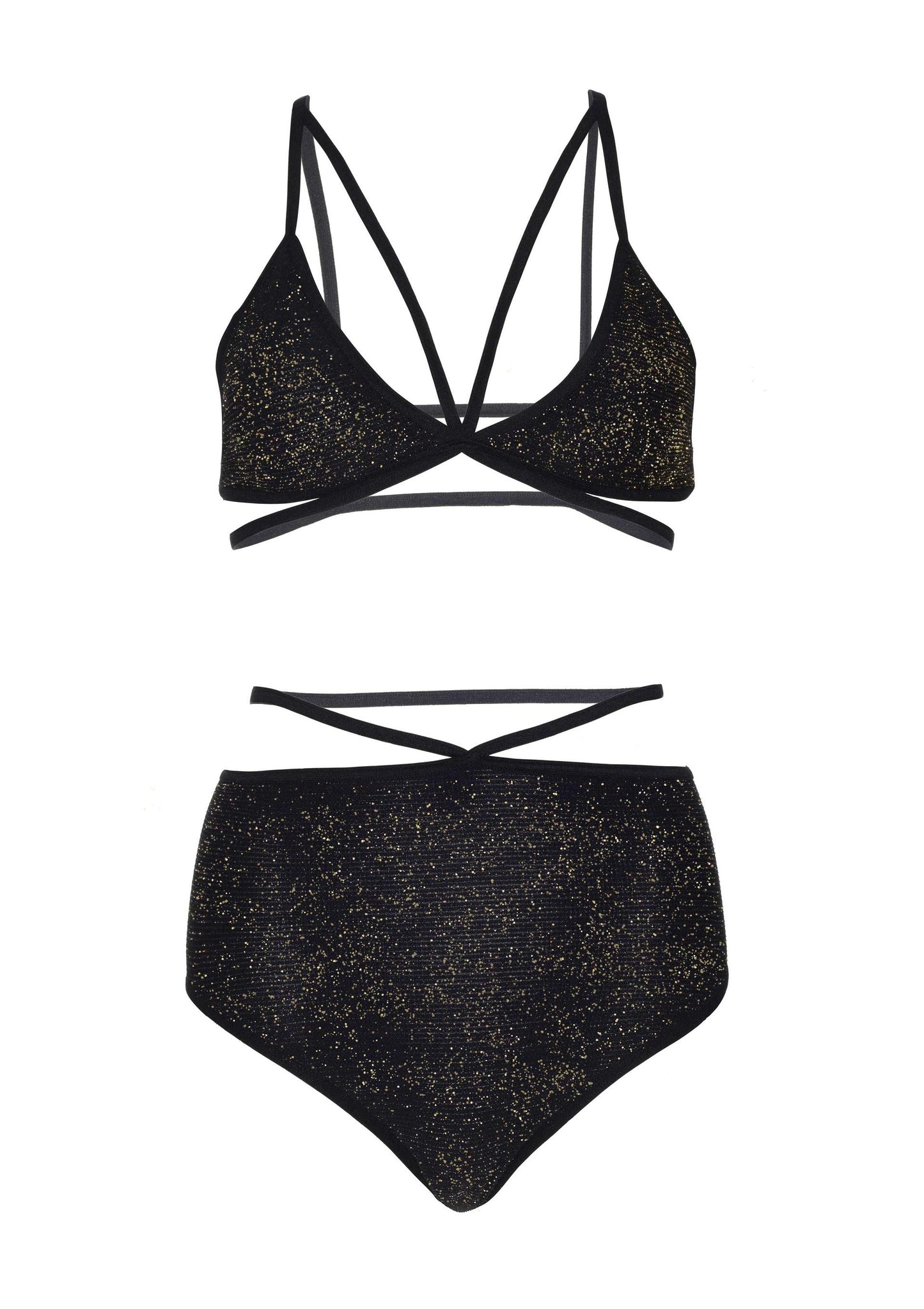 Lurex Opaque Bra And Bottom