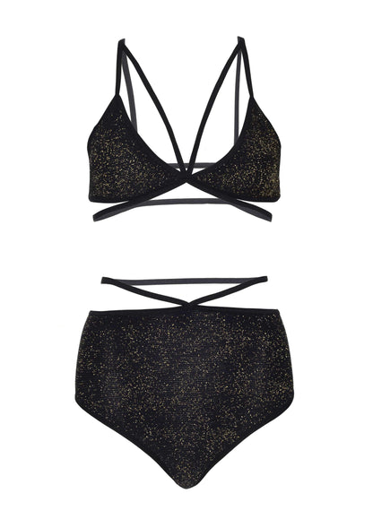 Lurex Opaque Bra And Bottom