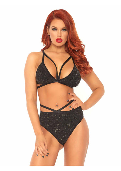 Lurex Opaque Bra And Bottom