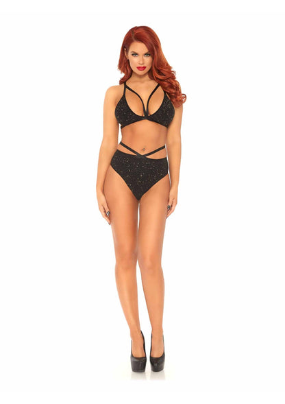 Lurex Opaque Bra And Bottom