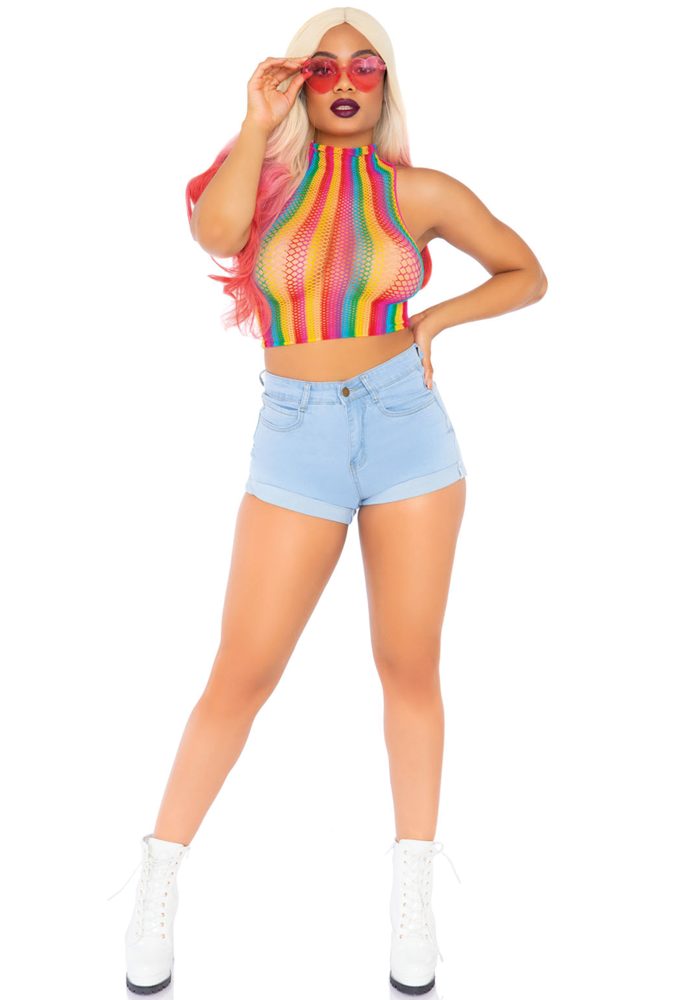 Regenboog Net Top