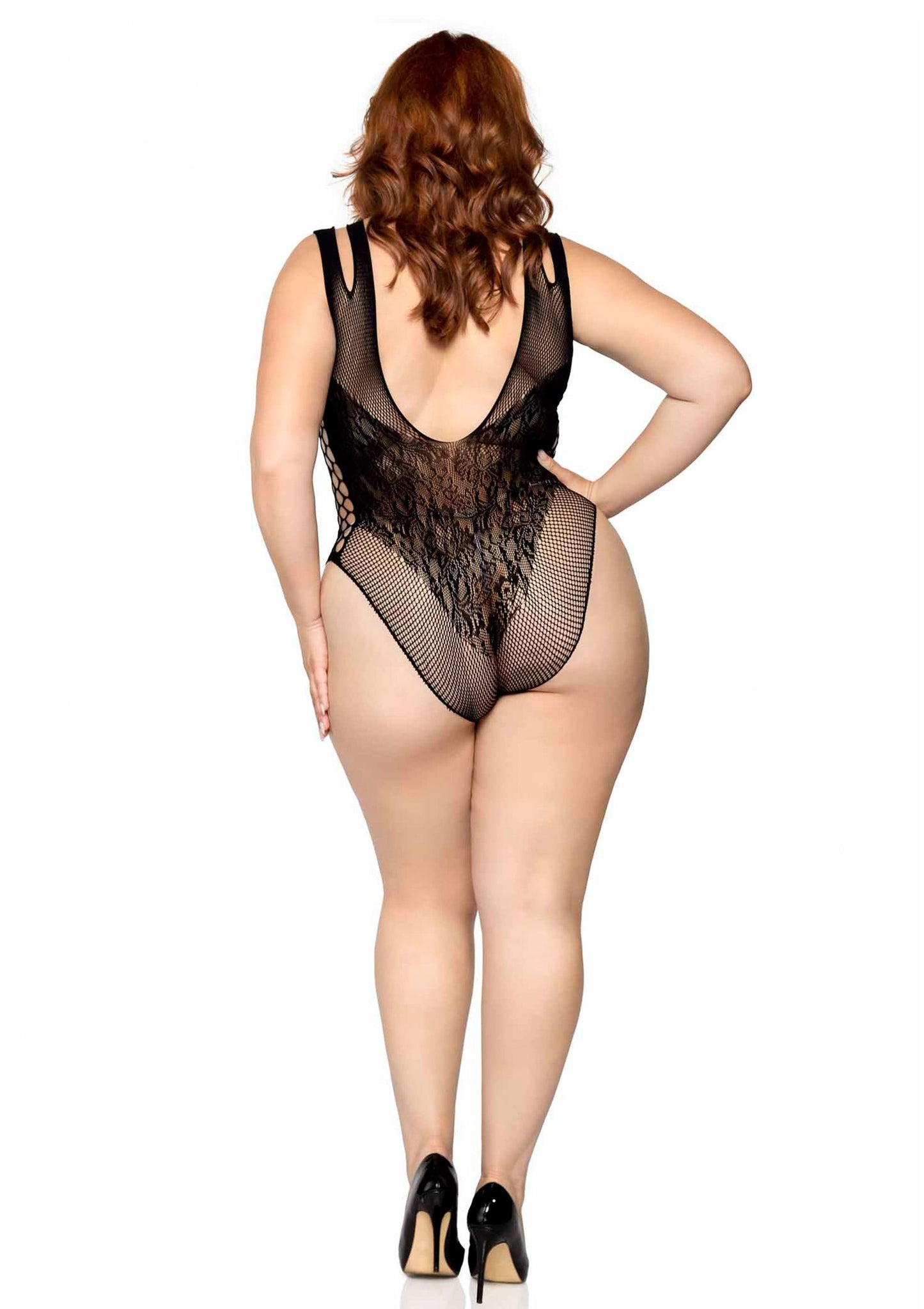 Plus Seamless Bodysuit with Shoulder Straps