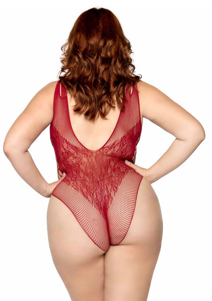Plus Seamless Bodysuit with Shoulder Straps