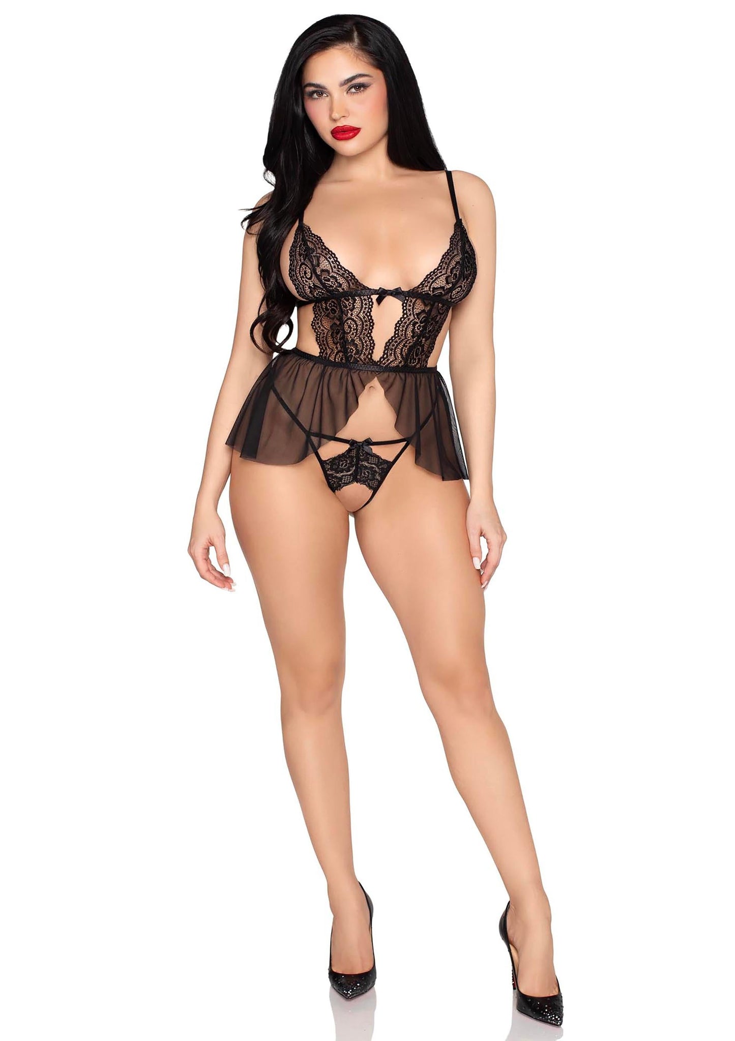 Babydoll and Crotchless Panty