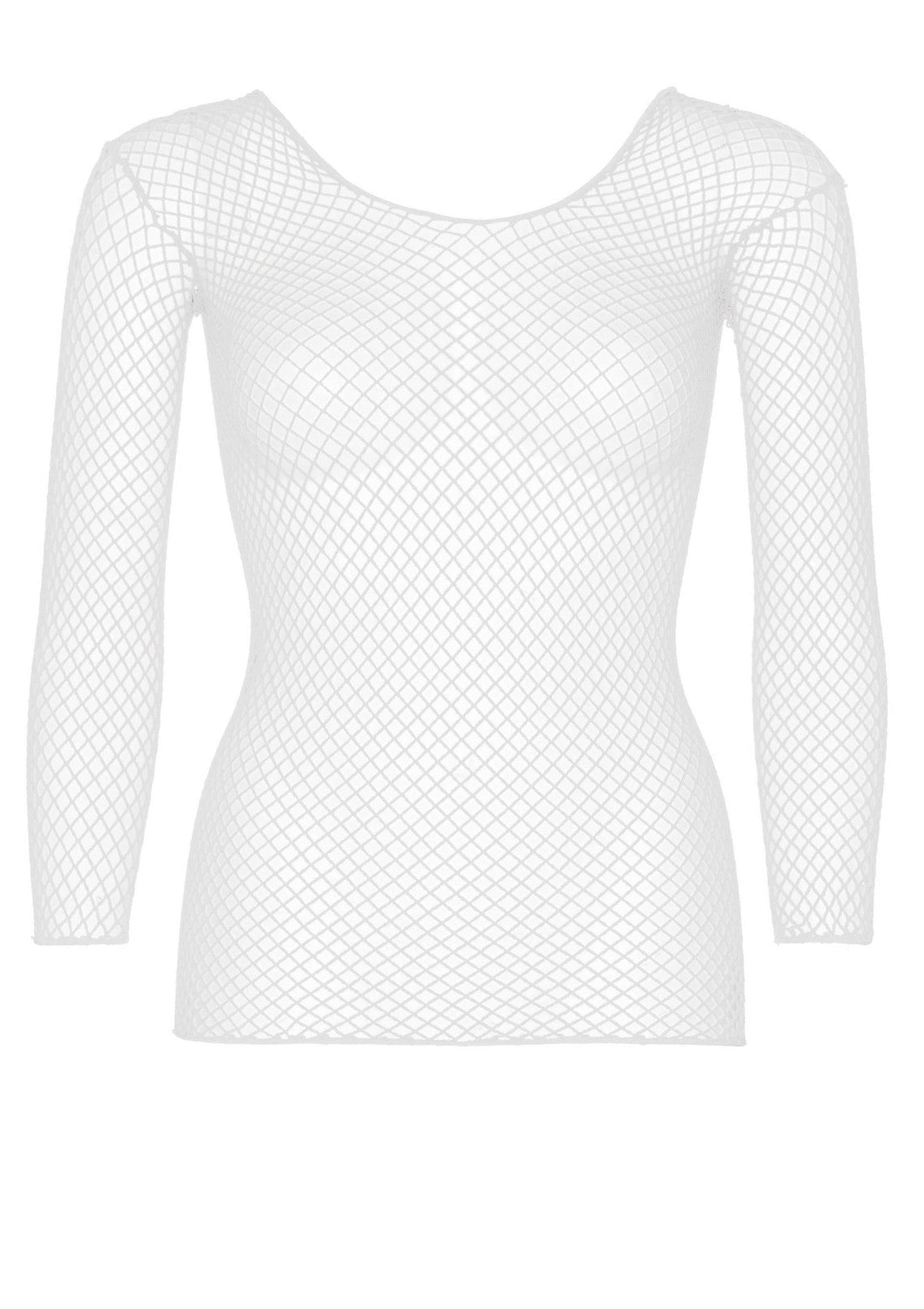 Elastane Long Sleeved Fishnet Shirt