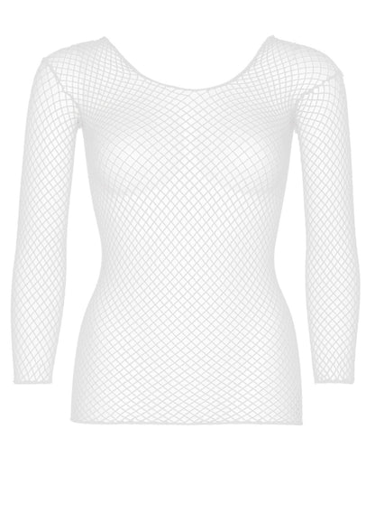 Elastane Long Sleeved Fishnet Shirt