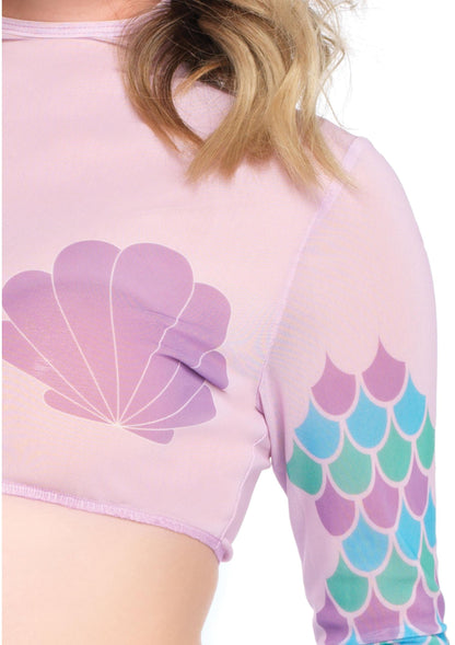 Mermaid Mesh Crop Top