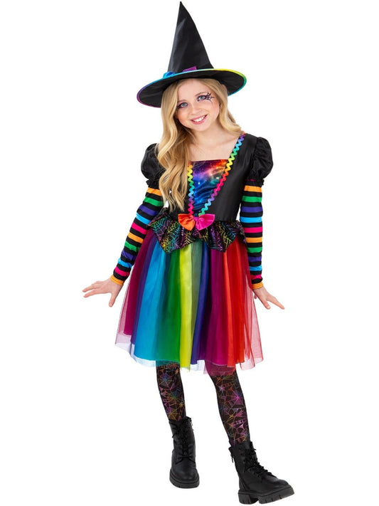 Rainbow Witch Costume kids