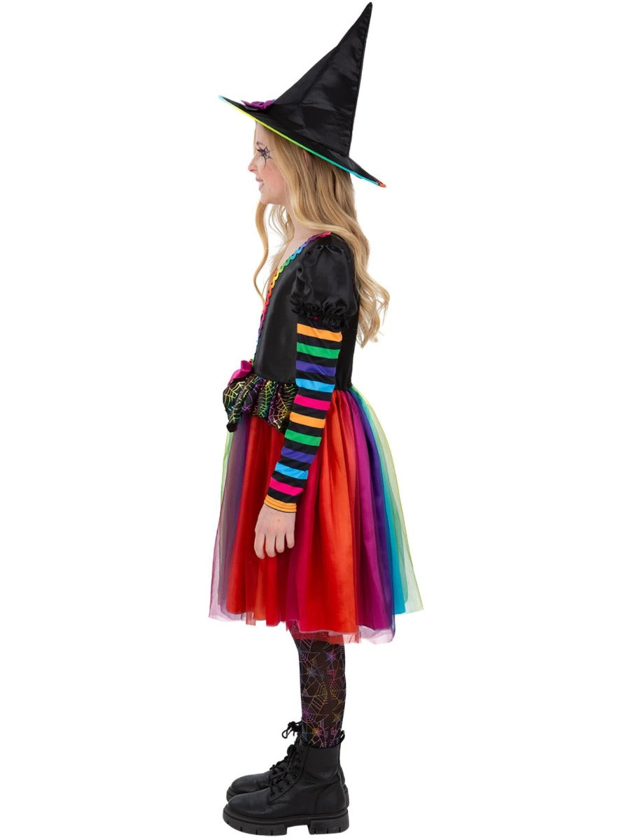Rainbow Witch Costume kids