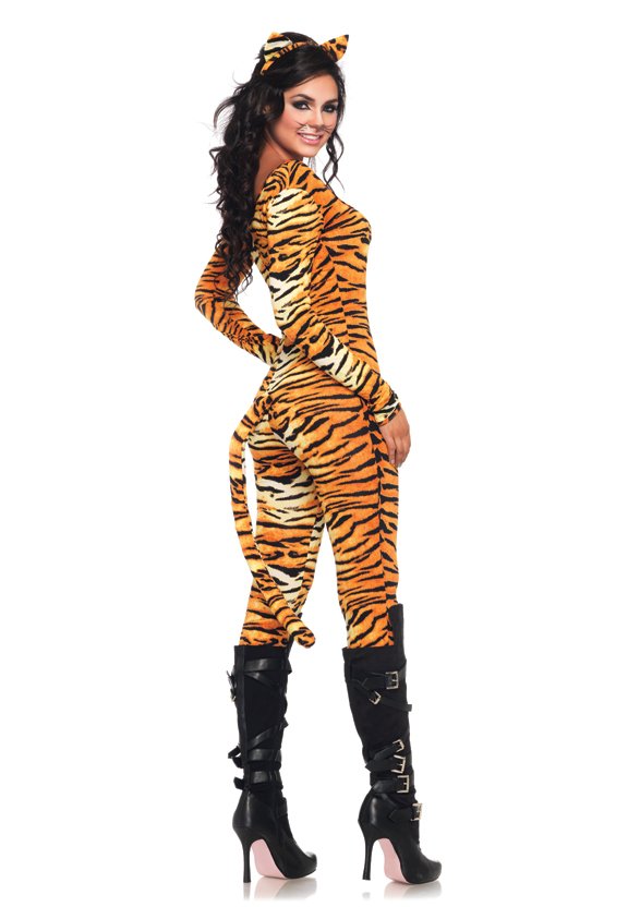 Oranje Tijger Catsuit