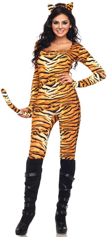 Oranje Tijger Catsuit