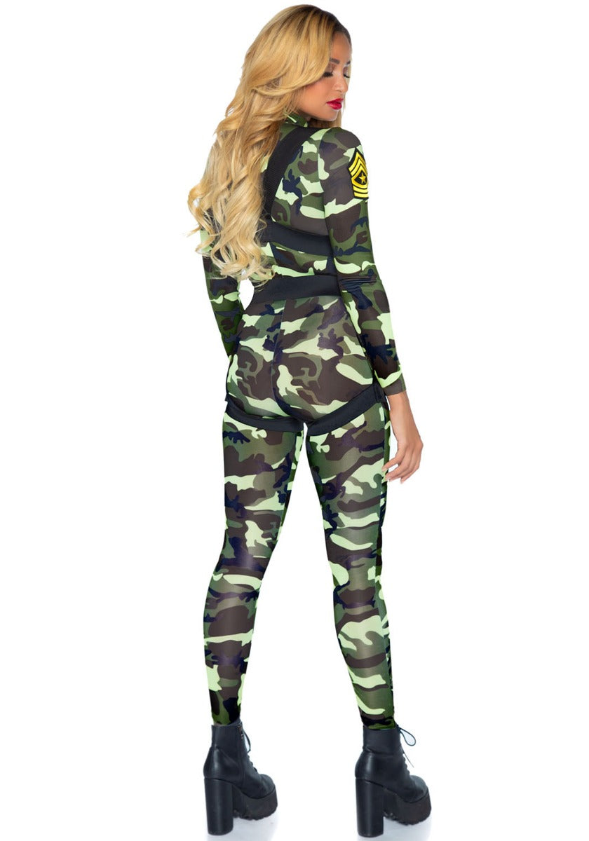 Leger Kostuum Dames Catsuit