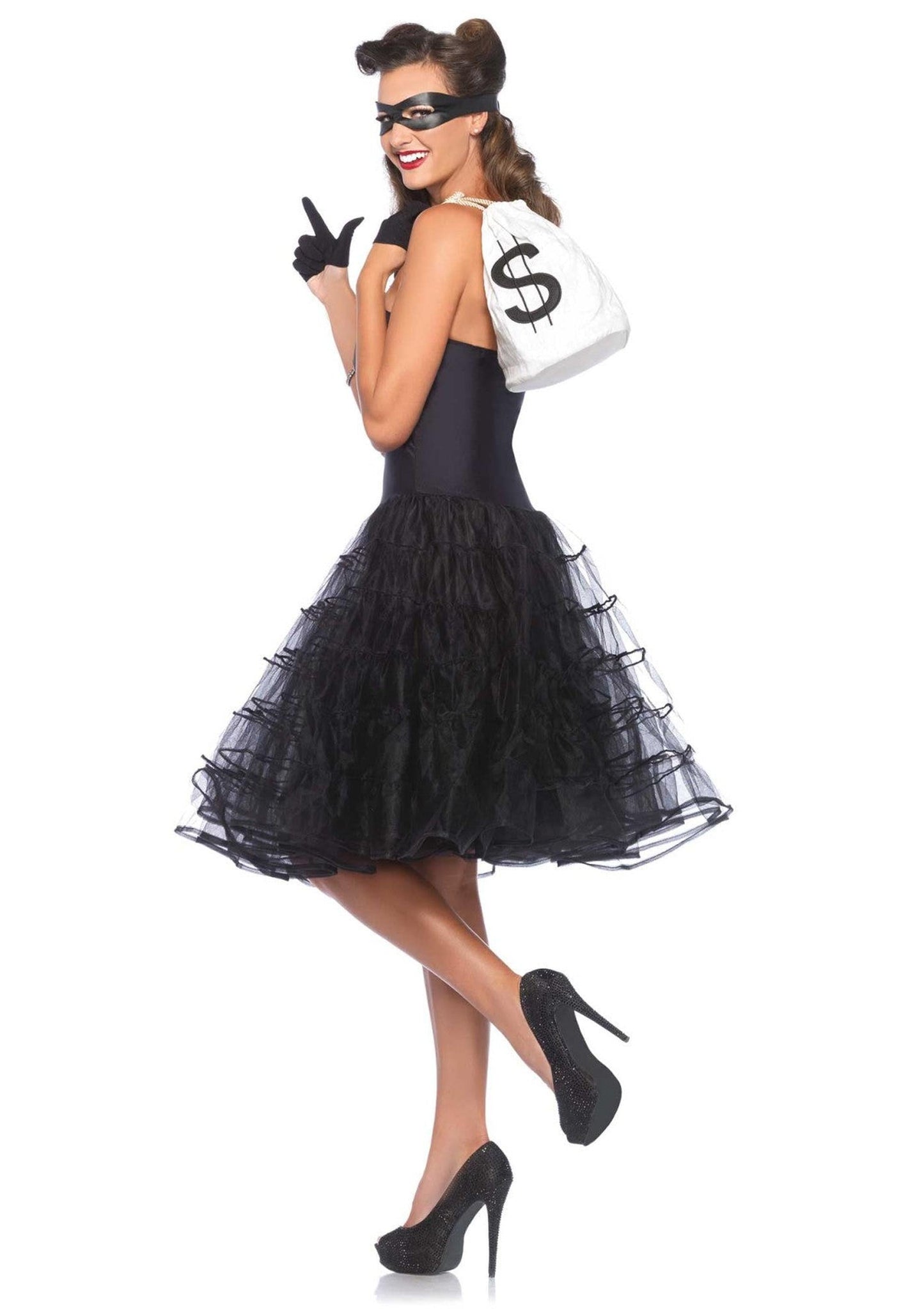 Knee-Length Layered Petticoat Dress