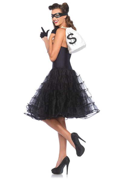 Knee-Length Layered Petticoat Dress