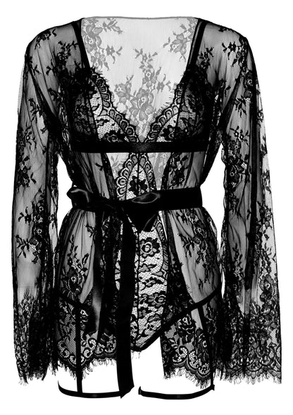 Garter Teddy with String  Back and Robe