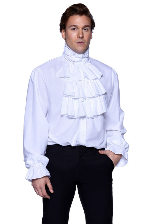 Ruffle front shirt