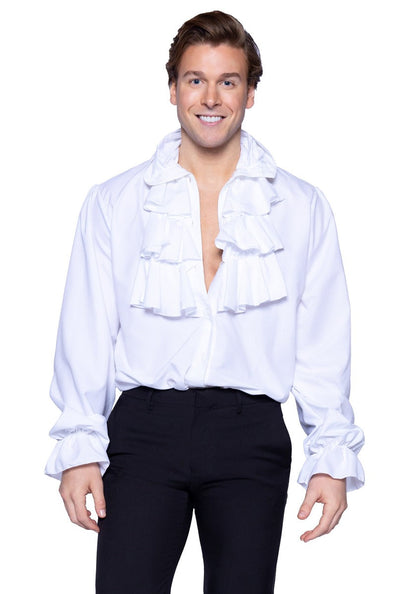 Ruffle front shirt