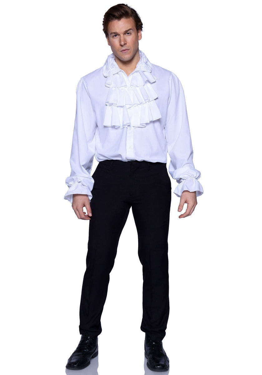 Ruffle front shirt