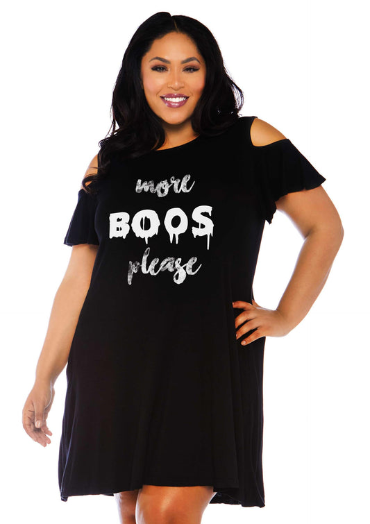Plus More Boos Jersey Dress