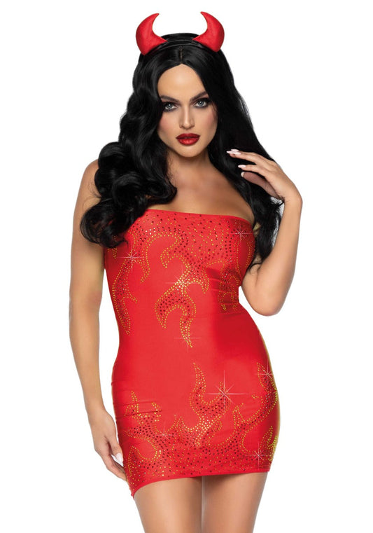 Bedazzled Devil Dress