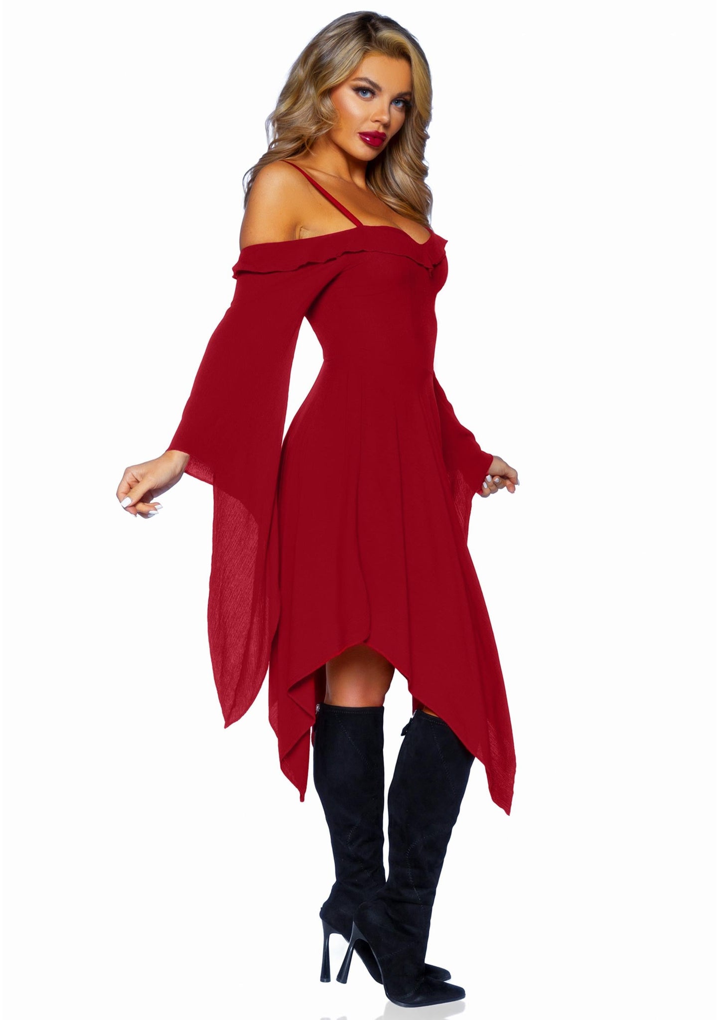 Cotton Bell Sleeved Dress