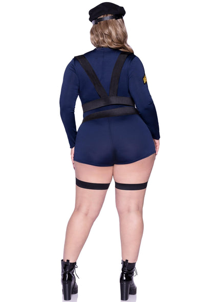 Plus Flirty Cop Romper
