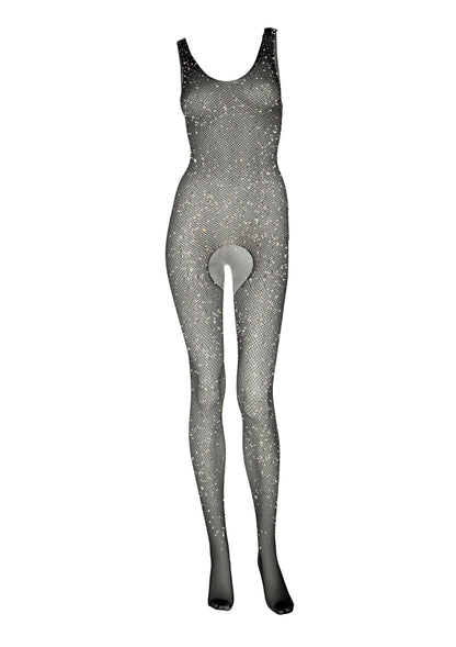 Crystalized Fishnet Tank Bodystocking